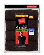 Hanes Men's ComfortSoft Dyed Crewneck Undershirt 4 Pack