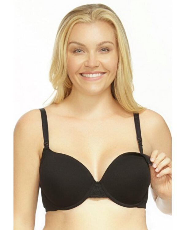 Heather Lace Back Moulded Cup Nursing T-Shirt Bra