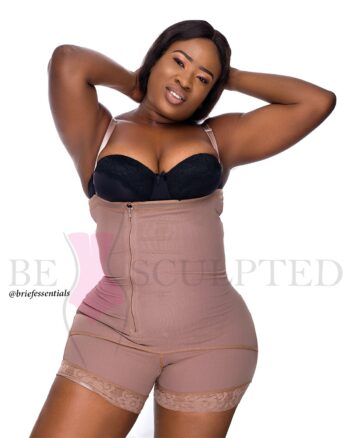 Post Surgical Firm Strapless Powernet Boyshort Side Zip