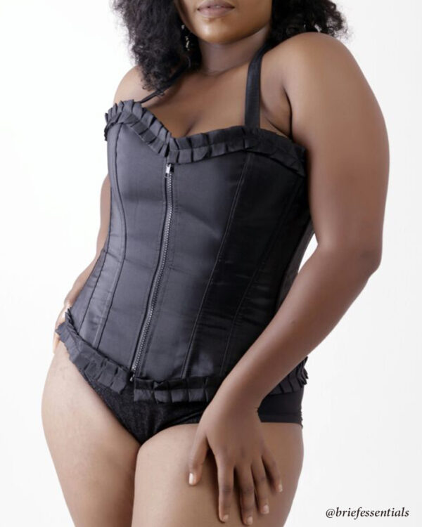 Natalie Tafetta Halter Steel Bone Corset