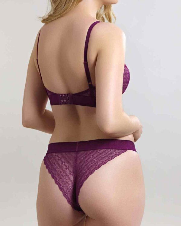 Panache Lyzy Wireless Triangle Bra, wine