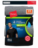 Hanes Men's ComfortSoft Dyed Crewneck Undershirt 4 Pack