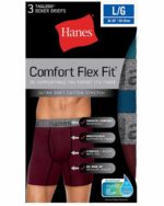 Hanes Men's Ultra Soft Cotton Stretch Boxer Briefs 3-Pack