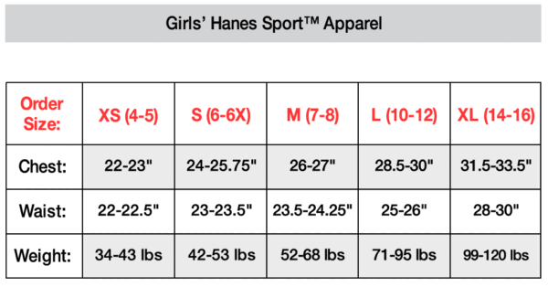 Hanes Sport™ Girls' Speed Dash Performance Tee