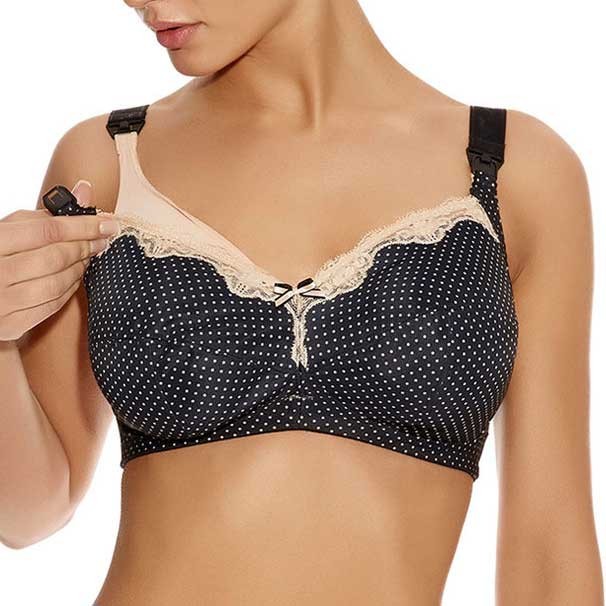 Freya Dotty Drop Soft Cup Nursing Bra Black Freya Dotty Drop Soft Cup Nursing Bra Black