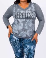 JMS Fearless Cool Dri V-Neck Graphic Tee