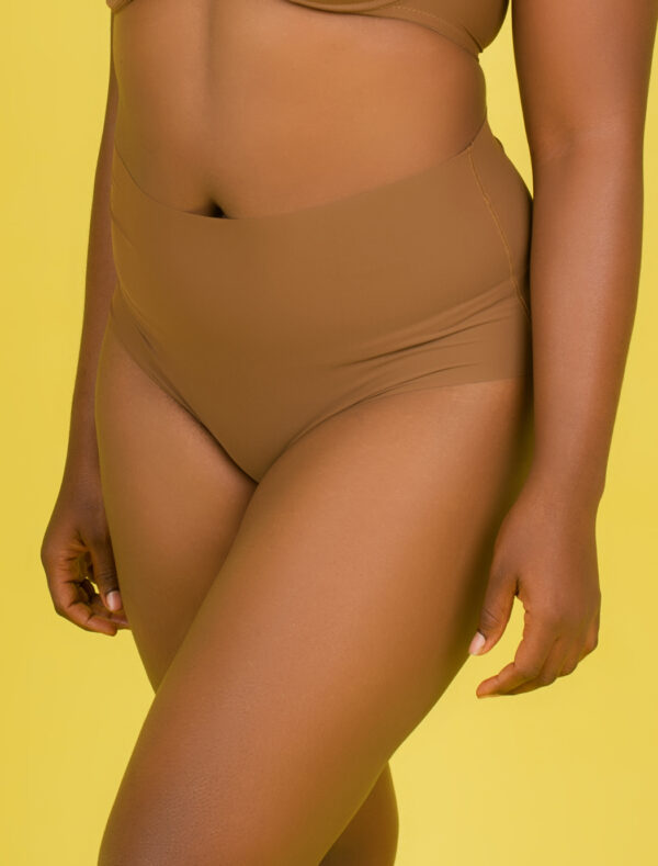 Nubian Skin High-Waist Brief - Cinnamon