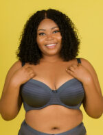 DORINA Full Bust Carmen T-Shirt Bra, Blue Charcoal