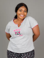 Rose S'il Vous Plait Short Sleeve V Neck Pyjamas Set