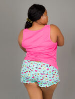 I'D Snap That Ruffle Short Set, Pink and Blue