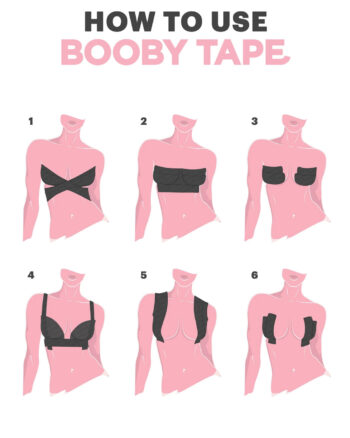 Booby Tape Black, One Size