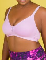 Hanes Ultimate Unlined Wirefree T-Shirt Bra, Lilac