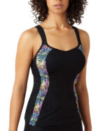 Panache Sports Vest with Inbuilt Sports Bra, Black