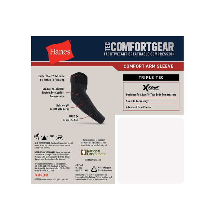 Hanes Unisex Tec ComfortGear X-Temp™ Active Comfort Arm Shapers Sleeve, One Size
