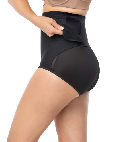 Leonisa High Waisted Firm Compression Postpartum Knicker with Adjustable Belly Wrap