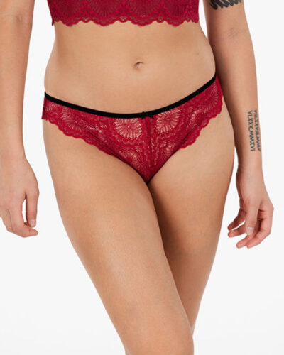 DORINA Mia Brazilian Lace Panties (2 Pack), Red/Black