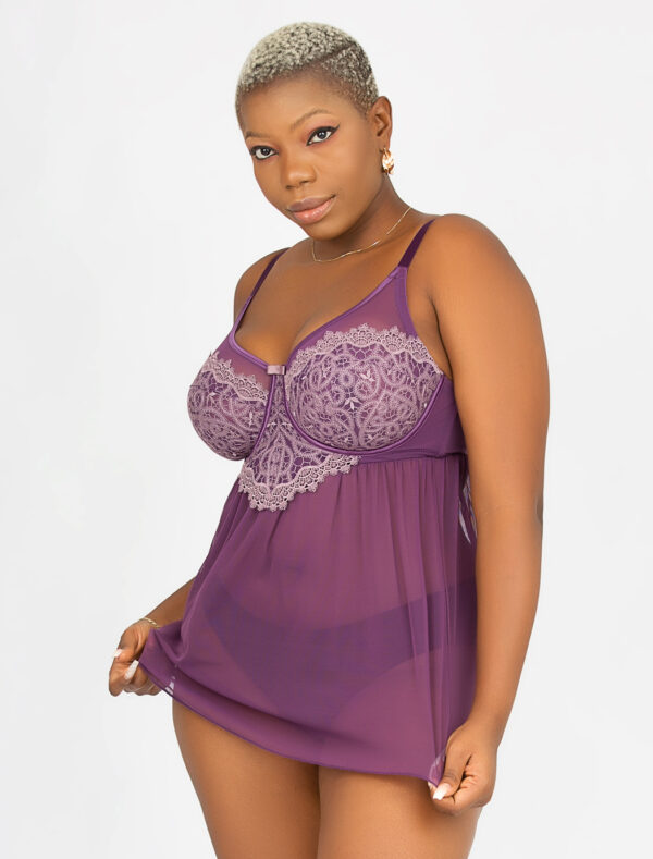 Parfait Lulu Babydoll & G-String, Grape