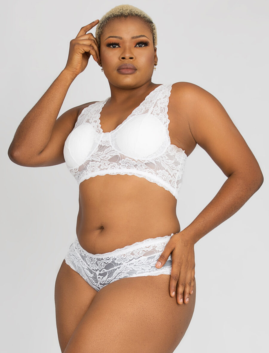 Braza Cups 'N Lace  Bralette And Boyshort Set