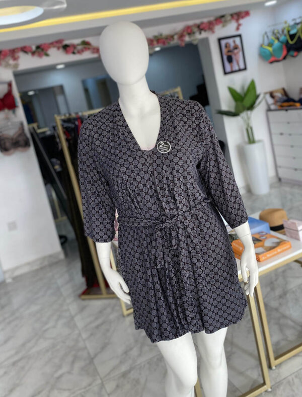 Lace Me Up Robe & Chemise Set