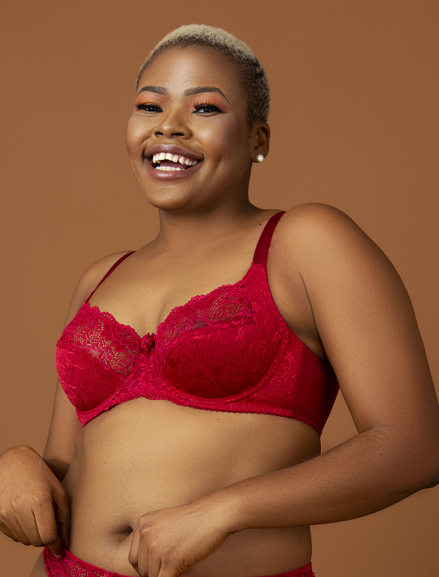 DORINA Philippa Full Cup Non Padded Bra, Red