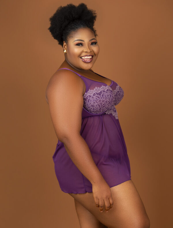 Parfait Lulu Babydoll & G-String, Grape