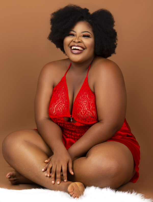 BE Curvy Girl Adore Babydoll, Red