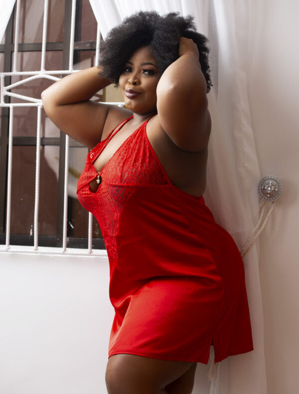 BE Curvy Girl Adore Babydoll, Red