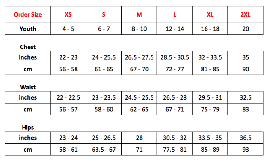 Size Guide Brief Essentials   Boys 