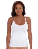 Ribbed Seamless 2 Pack Shaper Camisole, Black/White