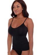 Ribbed Seamless 2 Pack Shaper Camisole, Black/White