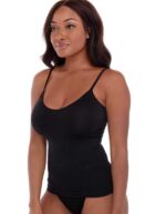 Ribbed Seamless 2 Pack Shaper Camisole, Grey/Black