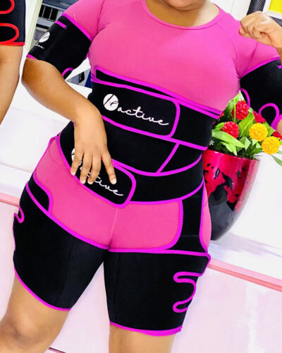 Snatched & Sculpt Waist Trainer & Thigh Shaper, Piink