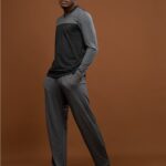 Mens Thermal Comfort - Long PJ Set Black