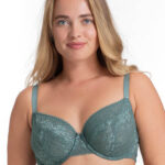DORINA Lianne Light Padded Demi Bra, Green