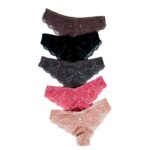 Red Carpet Ready Pack of 5 Lace Tangas, BRGGB