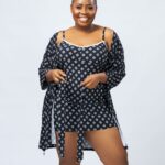 Lace Me Up Robe & Chemise Set F054