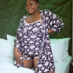 Lace Me Up Robe & Short Set, P444K