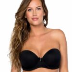 Parfait Jeanie Strapless Contour Bra, Black