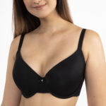 DORINA Curves Adele Light Padded Demi Bra, Black - Image 5