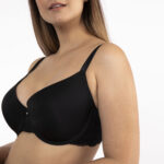 DORINA Curves Adele Light Padded Demi Bra, Black - Image 4