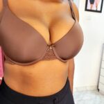 DORINA Curves Adele Light Padded Demi Bra, Brown