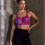 Panache High Impact Wired Sports Bra, Abstract Orchid
