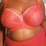 Gorsenia Paradise Non-Padded Harness Bra, Red