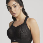 Panache High Impact Non Wired Sports Bra, Black Latte