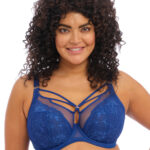 ELOMI Brianna Underwire Plunge Bra, Lapis