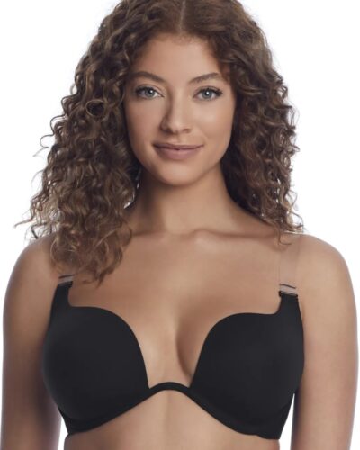 Felina Body Sculpt Extreme Plunge Convertible Bra, Black