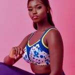 Sculptress by Panache Non Padded High Impact Sports Bra, Lime Animal