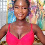 DORINA Carmen Eco Light Padded Demi Bra, Red