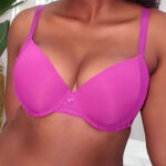 DORINA Clio Light Padded Demi Bra, Fuchsia