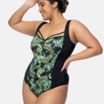 DORINA Kano Tummy Control Swimsuit with Harness, Green